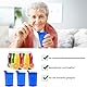 3x Schnabelbecher mit Deckel 250ml Blau Schnabeltasse Senioren Set aus 3x Becher mit 3x Deckeln (2x mit Öffnung 12 x 10 mm u. 1 x mit Öffnung 4 x 4 mm) Trinkbecher mit deckel- Trinkbecher Baby