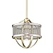 Golden Lighting 3167-M1L OG-PW Colson Mini Pendant, Olympic Gold