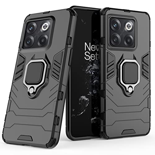 Max Power Digital Funda para móvil OnePlus 10T Carcasa Magnética con Anillo Imán Antigolpes Resistente Rígida Dura [Tecnología Absorción Golpes] (OnePlus 10T, Negro)
