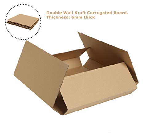 Caja de embalaje  568 mm x 466 mm x 70 mm  cartón ondulado de doble pared (6 mm de grosor)  27 cajas