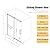 Bluhouzz 56"- 60" Glass Shower Door, Double Sliding Shower Door, Frameless Shower Door with 5/16 Inch Sgcc & Ansi Tempered Glass, Explosion-Proof Film for Walk in Shower