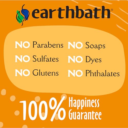 Image of earthbath Ultra-Mild Puppy Shampoo - Extra Gentle & Tearless Shampoo for Puppies, Deodorizing Dog Shampoo, Cruelty Free Natural Puppy Shampoo, Wild Cherry, Pint - 472ml