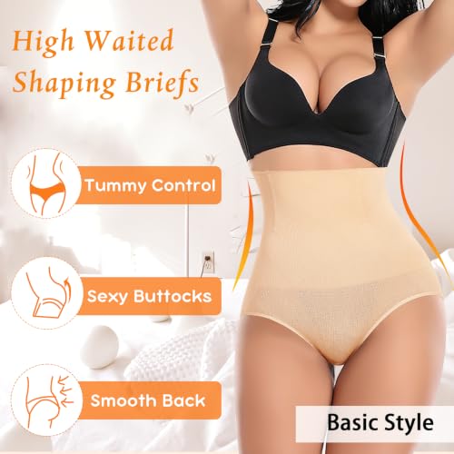 Image of Werena Tummy Control Shapewear Panties for Women High Waisted Body Shaper Slimming Shapewear Underwear Girdle Panty
