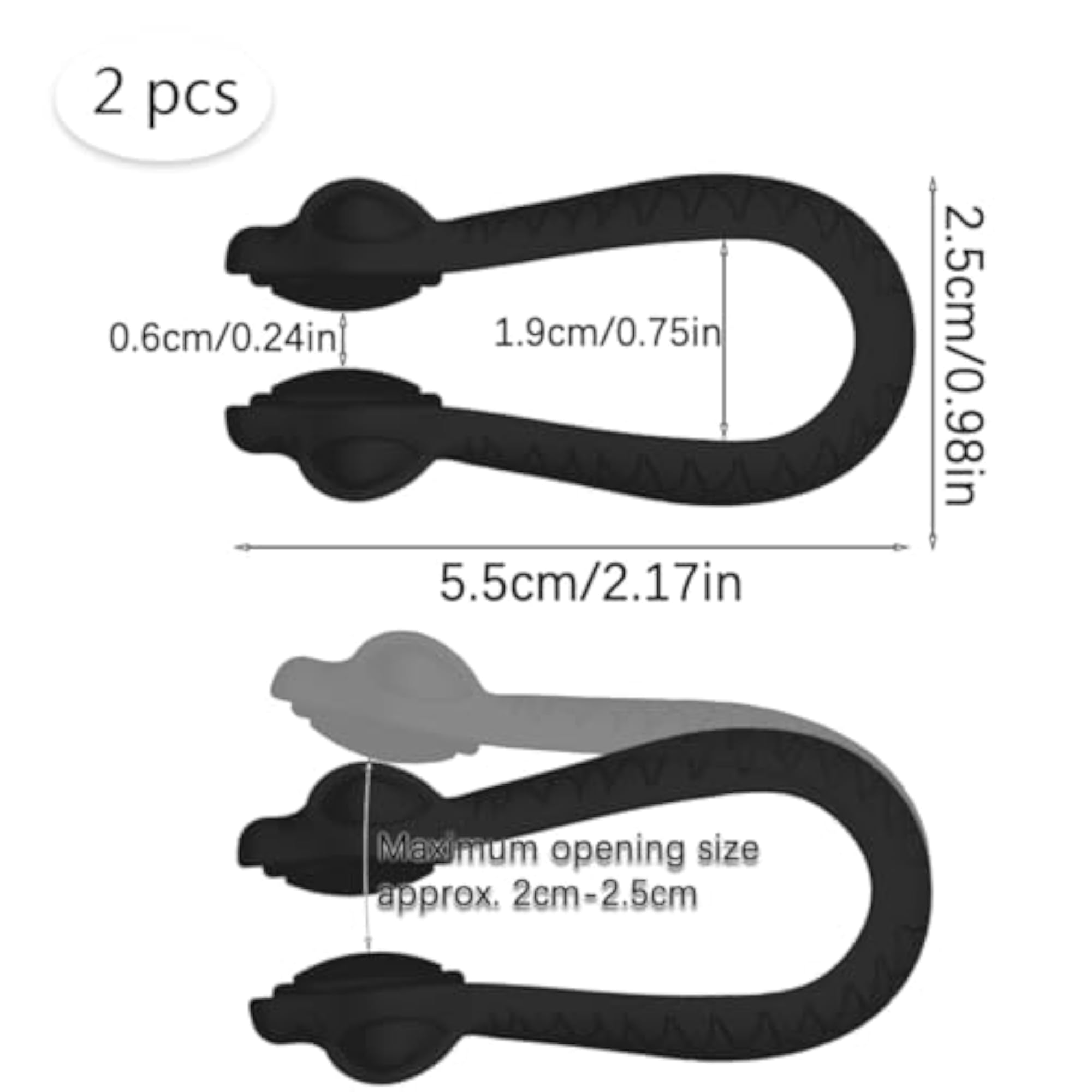 Acupressure Clips for Migraine Relief, 2 Pcs Set