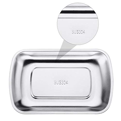 Bandeja de aço inoxidável Prática Bandeja de armazenamento de frutas para lanches Bandeja de toalhas