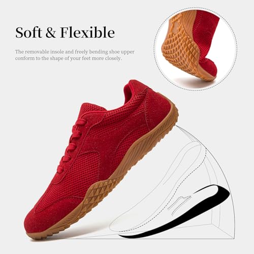 Image of Mens Shoes Barefoot Shoes Men Zero Drop Walking Trail Running Hiking Workout Gym Shoes Lightweight Casual Sneakers