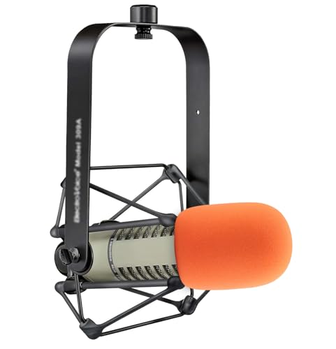 LEFXMOPHY Re20 Windscreen for Electro-Voice RE20/RE27/RE320 Mic, Orange Pop Filter Replacement