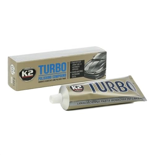 K2 Schleifpaste mit Nanotechnik Autolack Kratzer, Schmutz, Vogelkot, Baumharz entfernen, Lackpflege 120g