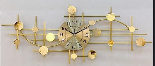 TBDdsd Wall clocks, Giant Murale 100cm, Pendulum Metal Motor Wall Numeric Clock For the Creative Salon Silent Decoration Interieur(110 * 42cm)