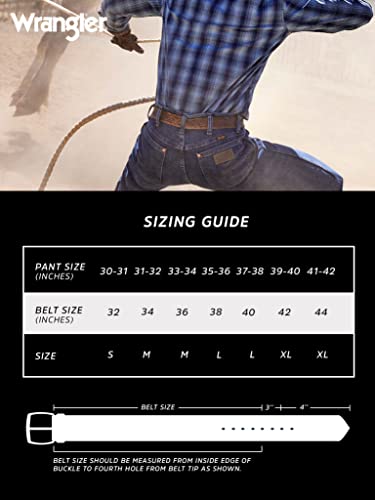 Wrangler Men's Logo Ornament Belt3