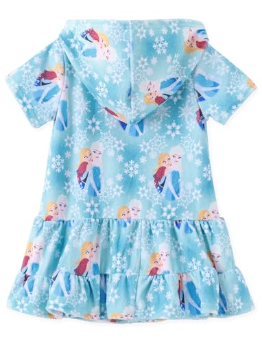 Image of Disney Princess Frozen Stitch Marvel Minnie Girl Swim Cover Up Terry Cloth Swimsuit Coverup Zip-up Bathing Suit Wrap Hooded