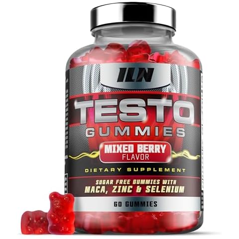 Iron Labs Nutrition Testo Gummies for Men (60 Gummies) - High Strength Booster for Men - Mixed Berry Flavor - Features Maca, Ginseng, Zinc and Selenium - Sugar Free & Vegan Suitable Cover