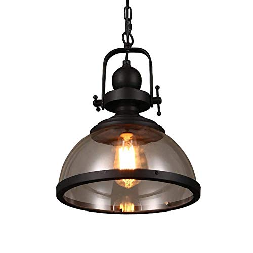 Lustre en verre rétro industriel pour supprimer les zones d'ombre du salon