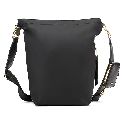 DKNY Yugo Bucket Bag, Black/Gold3
