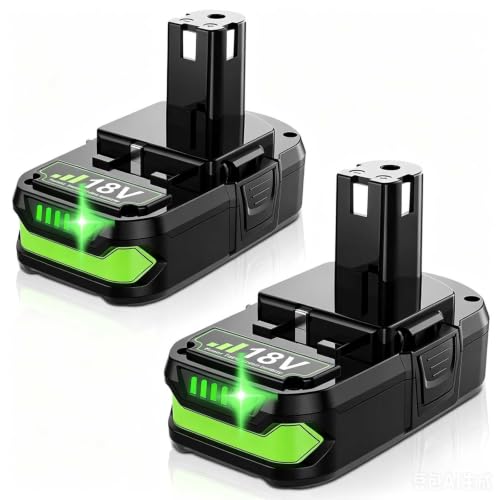 Bonadget Advanced 4Ah Battery for Ryobi 18V Battery ONE+ for Ryobi Battery 18V P102 P108 P189 PBP005 PBP006 PBP2005 P190 P197 Cordless Tool NiMH 2PACK