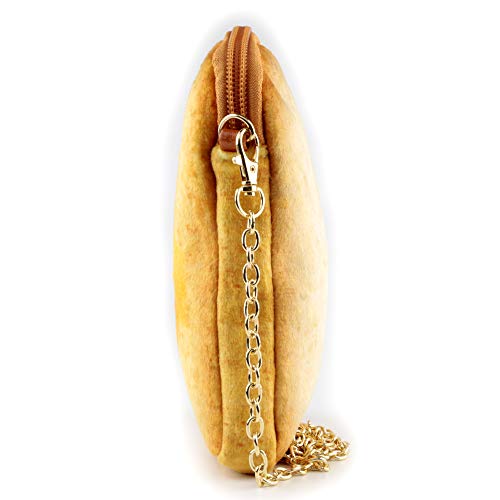 QiMing butter Toast Shoulder Bag,Cute Plush Food Crossbody Handbag for Women3