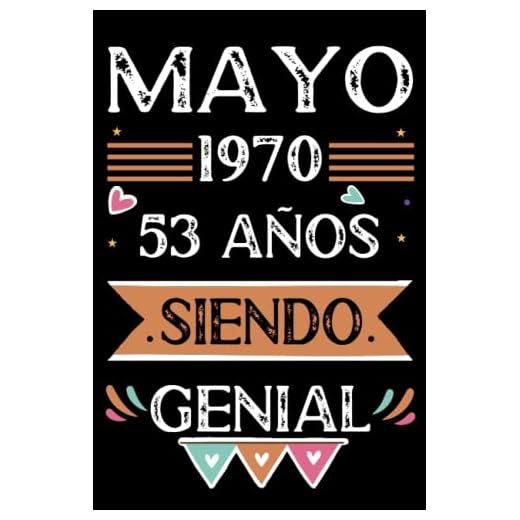 CUADERNO, Mayo 1970, 53 Años Siendo Genial: Libro de visitas, cuaderno, 110 páginas de felicitaciones, idea de regalo, regalo Para la esposa, novia, mujer, La madre