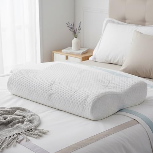KoKoTex® Orthomed Nackenstützkissen – Medizinisches Orthopädisches Memory Foam Kissen gegen Nackenschmerzen | Ergonomisches HWS Kopfkissen mit...