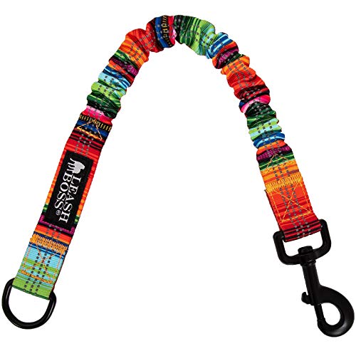 Leash Boss Pattern Bungee Dog Leash Extension, 18' Shock Absorbing Lead Extender, Pattern Collection...
