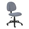 Boss Office Products B315-BE Perfect Posture Delux Fabric Task Chair Without Arms in Blue, 250