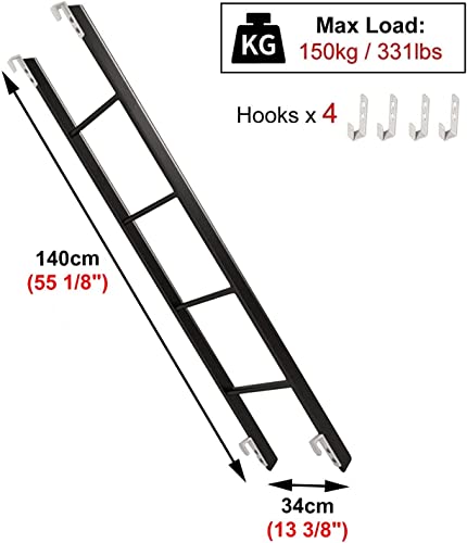 Escalera para litera de RV regulable de 5 peldaños para camas elevadas de casa 6