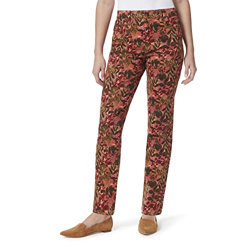 Gloria Vanderbilt Women's Plus Size Amanda Classic High Rise Tapered Jean, Glen Rose Autumn Leaves
