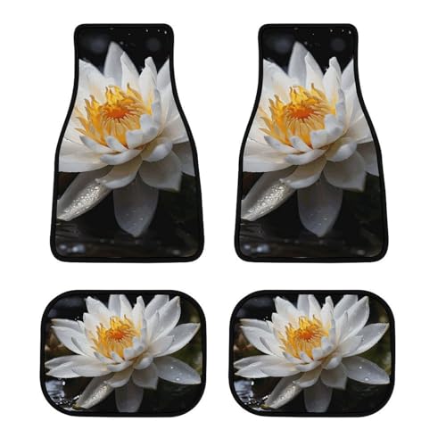Tapis de voiture universels lotus blanc berline SUV camionnette