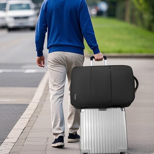 Taygeer Handgepäck Rucksack 55x40x20, Reiserucksack Handgepäck Flugzeug Herren, 44L Groß Laptop Rucksack 18.4 Zoll, Travel Backpack Wasserabweisend Damen für Lufthansa Ryanair, Schwarz
