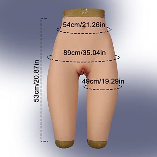 WQCZM Calças de silicone Crossdressing realistas maricas vagina falsa roupa íntima masculina control