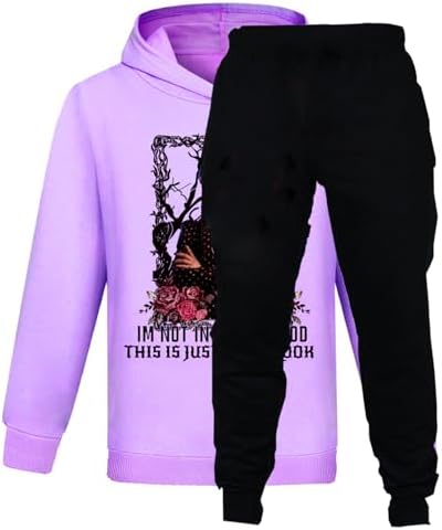 Girls Hoodies Family Long Sleeve Pullover Tracksuit Set Casual Sweatshirts Kids Fashion Clothes Set