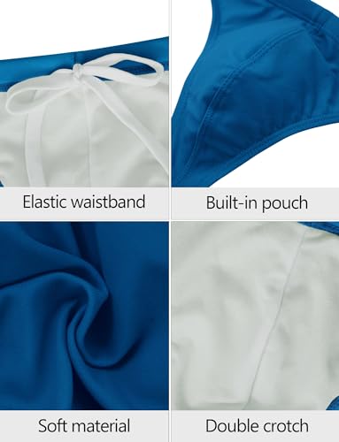 SEAUR - Men Low Rise Sexy Swim G-String Thong Swimming Bikini Briefs Quick Dry Swimsuit Breathable Swimwear Underwear Briefs2