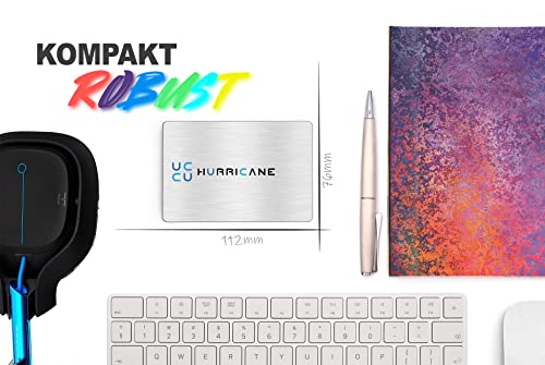 HURRICANE MD25C3 tragbare Externe Festplatte 500GB 2,5" USB C Speicherplatte für Fotos smart TV PC Laptop Computer ps4 ps5 Xbox kompatibel mit Windows Mac Linux - Silber – Bild 6