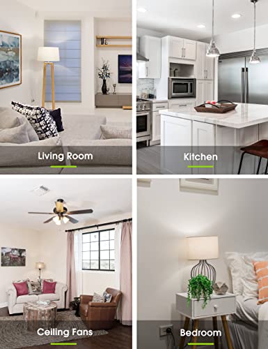 Lohas Gu24 Base Led Light Bulb, 1200Lumen, 12Watt (75W-100W Equivalent) 5000K Daylight White A19 Shape For Ceiling Fan, Twist Lock Gu24 Led Light Bulbs For Home Lighting, Non-Dimmable, 4-Pack #TOP3