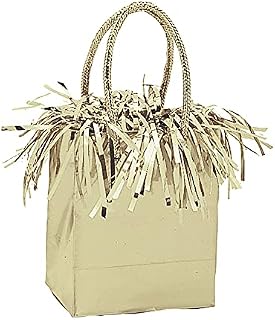 Unique Party 4985 Mini Gift Bag Balloon Weight | Silver | 1 Pc, One Size