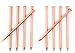 4 Inch Copper Nails - Pack of 10 Solid Copper Nail Spikes
