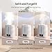 Chooone 6L Top Fill Ultrasonic Humidifier - Cool and Warm Mist for Bedroom, Baby, Large Rooms & Plants, Smart Humidity Control, Aroma Diffuser, Night Light, 12H Timer, Quiet, White