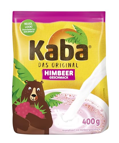 Kaba Himbeer 400g Beutel Trinkpulver, das Original Himbeermilch-Pulver zum Anrühren in kalter und warmer Milch