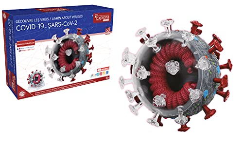 EXPLORA SCIENCES - Coronavirus Anatomie du Covid 19-544004 - Modèle Réaliste de 50 pièces - 27,5 cm - Kit de Découverte - à Partir de 8 Ans Cover
