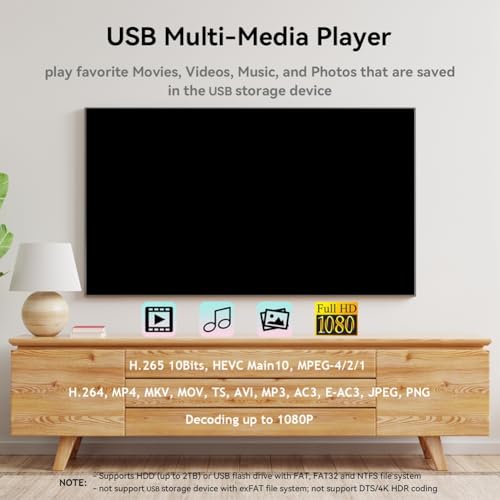 Décodeur DVB-T2 H.265 boîtier TV avec EPG pour une réception TDT HD fluide - 4