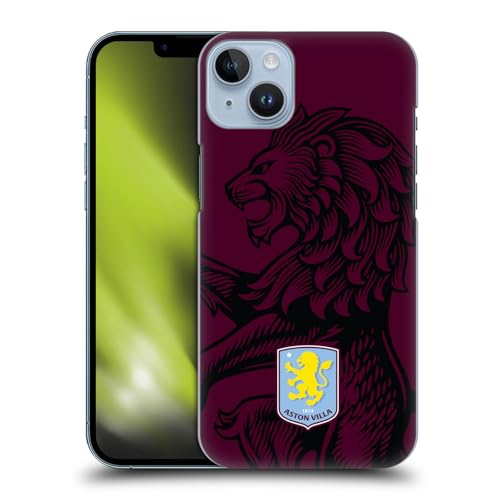 Image of Head Case Designs Officially Licensed Aston Villa Football Club Oversized 2024 Crest Designs Hard Back Case Compatible With Apple iPhone 14 Plus