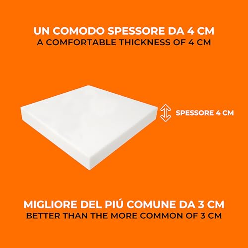 Miniatura 4 de Arredamico Espuma De 40 X 40 X 4 Cm, Espuma Para Relleno De Espuma De Densidad 18, Poliuretano Expandido Ideal Para Cojines, Juego De 4,8,12 40 X 40 X 4, 4 Unidades