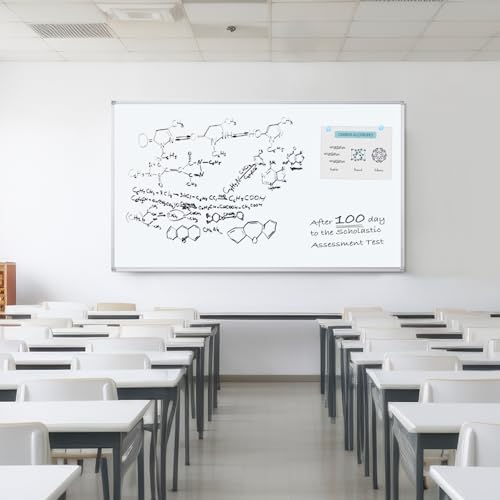 Dry Erase Board 72 x 40 Inch, Large Magnetic White Board for Wall, Maxtek Aluminum Frame Erase Board Presentation Wall-Mounted Marker Board with a Long Pen Tray for Classroom, Office & Home - Image 6