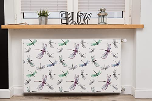 Autocollant de radiateur aimant 110x60 cm Coloray Libellules de Muche