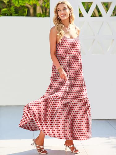 Image of ANRABESS Women Summer Casual Loose Sleeveless Sundress Spaghetti Strap Flowy Boho Linen Beach Vacation Maxi Long Dress