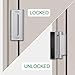 Home Security Door Lock 3 Pack Metal Door Reinforcement Lock for Kids Safety Top Front Door Child Proof Safety Lock Defend High Security Door Locks Latch Withstand 800lbs for Inside Swing Door Chain