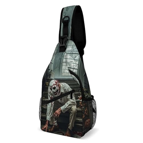 Bolso cruzado con diseño de Halloween para hombre y mujer miniatura 1