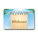 Produktbild khgkhgfkgfk Fashion Doormats Hello City 1 Cool Outdoor Mats Indoor Door Mats Pattern Novelty Doormat Decorative Bathroom Bedroom Kitchen Living Room Carpet Non-Slip Water-Absorbing Floor Mats