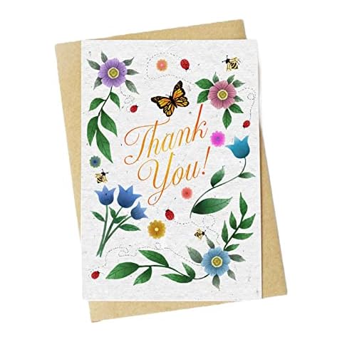 Thank You Seed Card with Lavender Seeds Cover