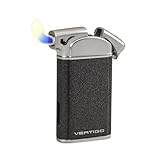 Vertigo Crosby Pipe Flame Lighter, Black