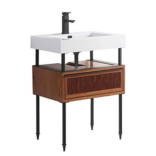 Fine Fixtures Dakota Collection 24 Inch Bathroom Vanity with Sink,